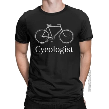 Vtipné Cycologist Horský Bicykel T-Shirts Mužov Crewneck 100% Bavlna Tričká Klasické Krátke Rukávov Tee Tričko Plus Veľkosť Topy