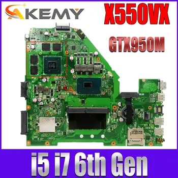 X550VX X550VXK Doske A550V W50V X550V X550VQ FH5900V Doske I5-6300H I7-6700HQ I7-7700HQ 8G/4G-RAM GTX950M-2G-4G