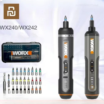 Youpin Worx 4V Elektrického Skrutkovača Nastavte WX242 Smart Bezdrôtový Elektrického skrutkovača USB Nabíjateľné Rukoväť 30 Bit Nastavený Nástroje