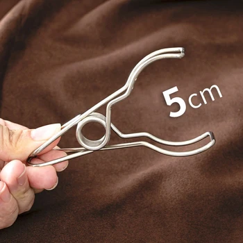 Z nehrdzavejúcej ocele Clothespins pranie Obliečky klipy Pevné jar klip Dobrú pružnosť clothespin Kovové multi-purpose clothespin