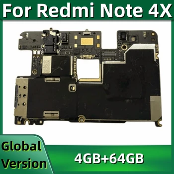 Základná doska pre Xiao Redmi Poznámka 4X, Pôvodný Doske, Globálne MIUI Systém, 64GB, Snapdragon Procesor 625
